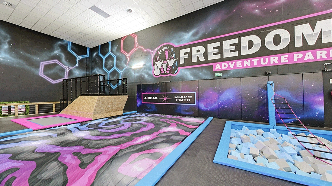 Freedom Adventure Park | Canal Walk leap of faith activity